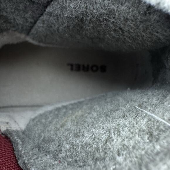 Ladies Sorel Cozy Short Waterproof Booties 40.5/9.5 Red Suede Pull On Boots - Picture 8 of 8